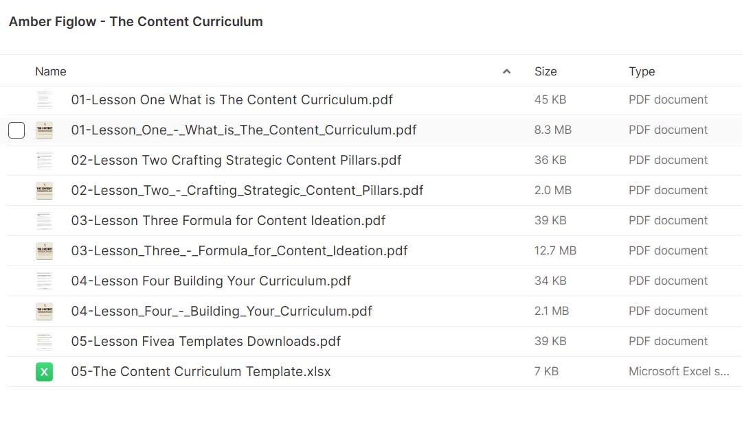 Amber Figlow – The Content Curriculum